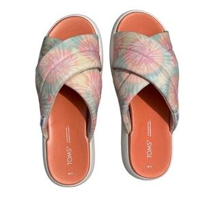 TOMS Women's Multicolor Tie-Dye Sandals